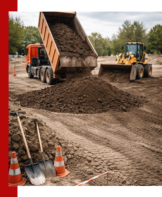 Поставка и доставка планировочного грунта в Хабаровске