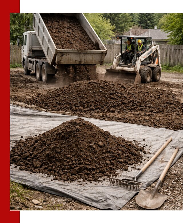 Грунт для отсыпки участка с доставкой в Хабаровске