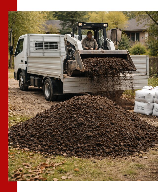 Доставка садовой земли в больших объёмах в Хабаровске