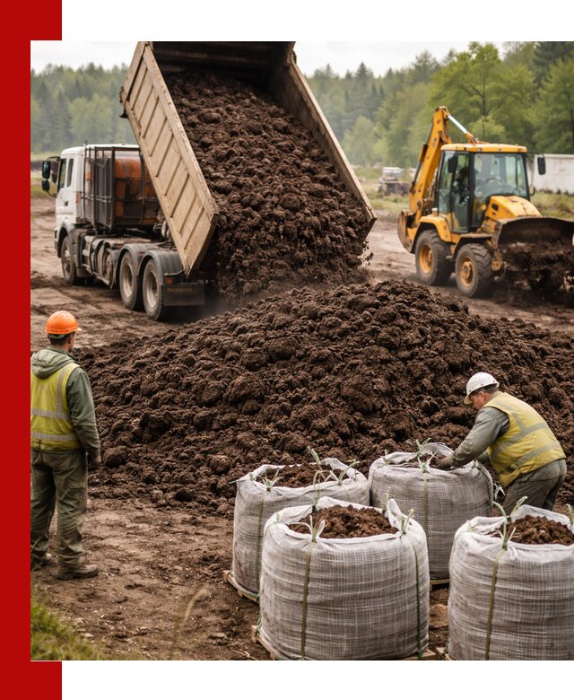 Доставка нейтрального торфа в Хабаровске оптом и в розницу