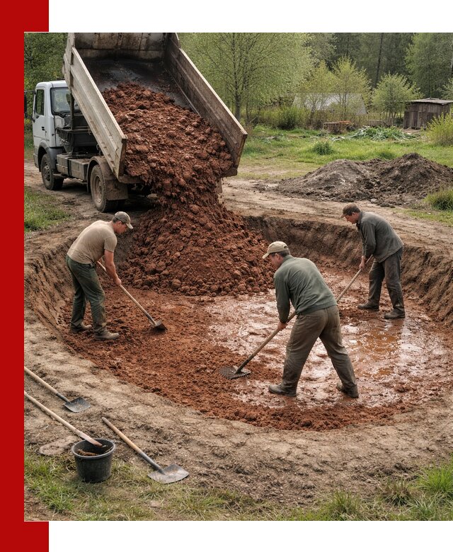 Купить качественную глину для пруда в Хабаровске