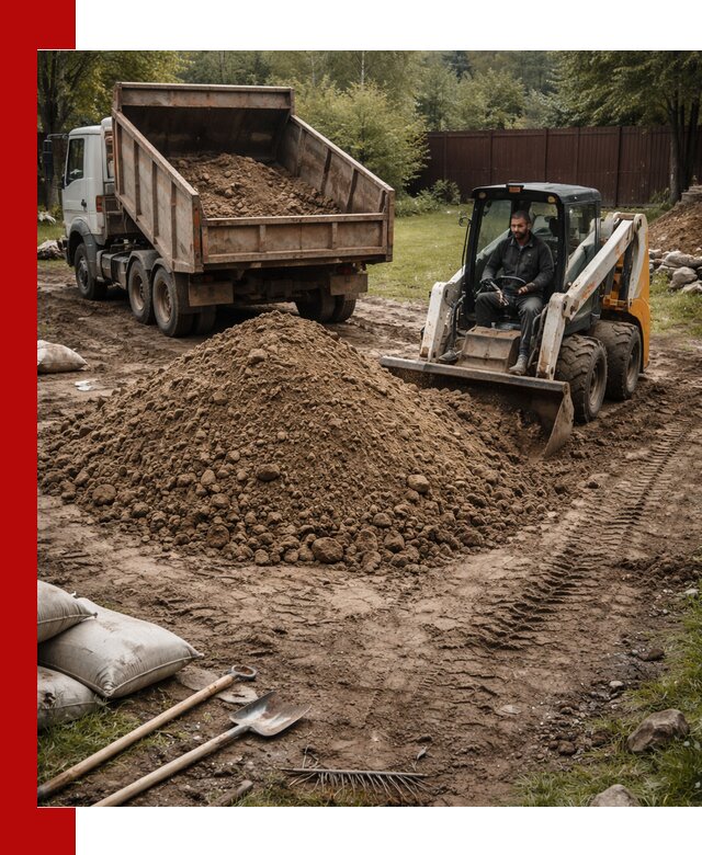 Суглинок для планировки участков в Хабаровске с доставкой и выгрузкой