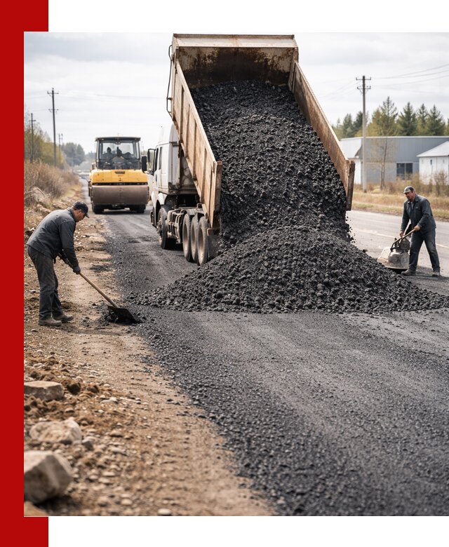 Асфальтовая крошка для дорог в Хабаровске — поставка и доставка