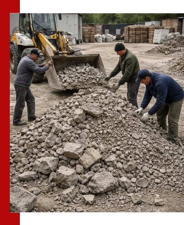 Демонтаж и вывоз бой бетона в Хабаровске