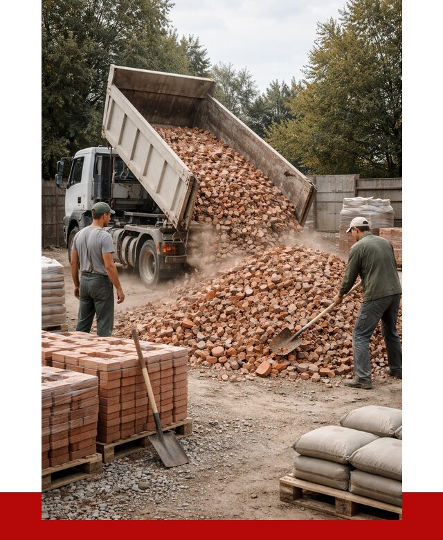 Бой кирпича в Хабаровске с доставкой от 4321 руб/куб | ПРОНЕРУДХбр