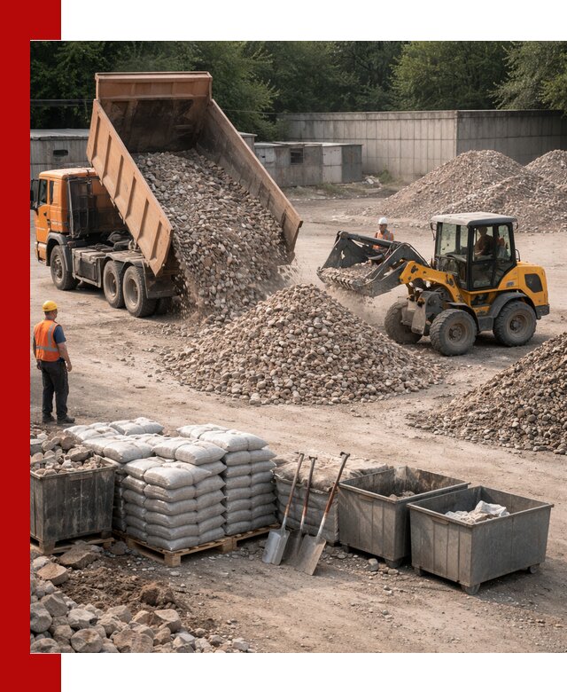 Вторичные материалы для отсыпки в Хабаровске — поставка и доставка