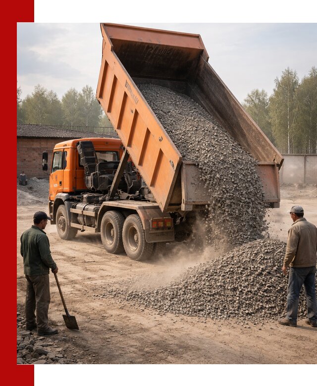 Доставка самосвалом 20 м3 в Хабаровске быстро и надежно