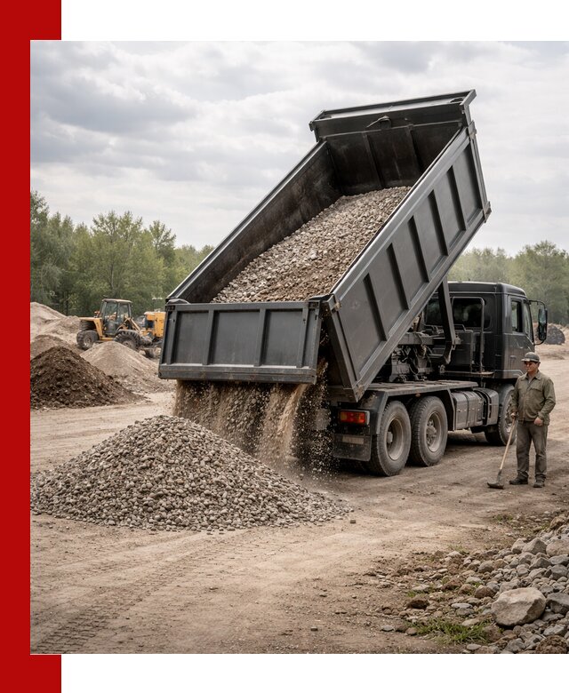 Доставка самосвалом 30 м3 по выгодным ценам в Хабаровске