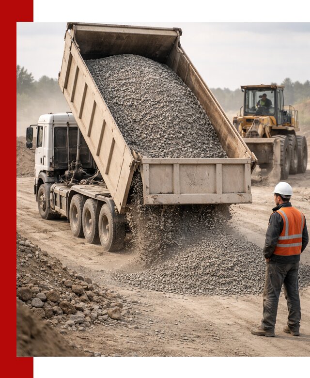 Доставка самосвалом 40 кубов цемента и сыпучих в Хабаровске