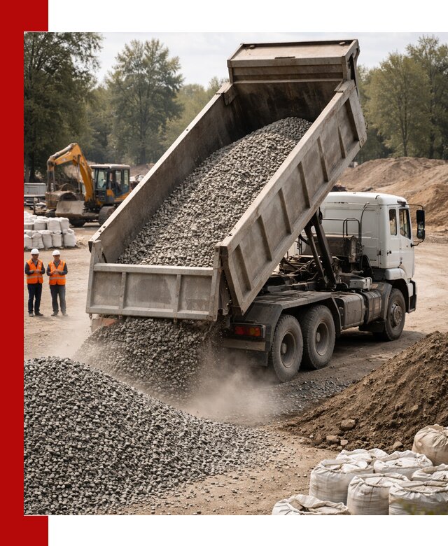 Аренда самосвала в Хабаровске для доставки сыпучих и нерудных материалов