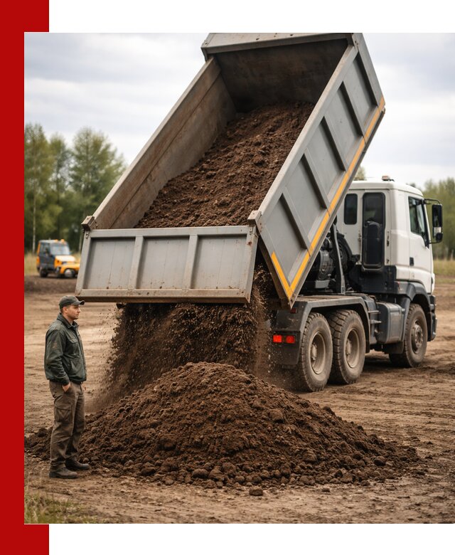 Аренда самосвала с водителем в Хабаровске для сыпучих грузов и навоза