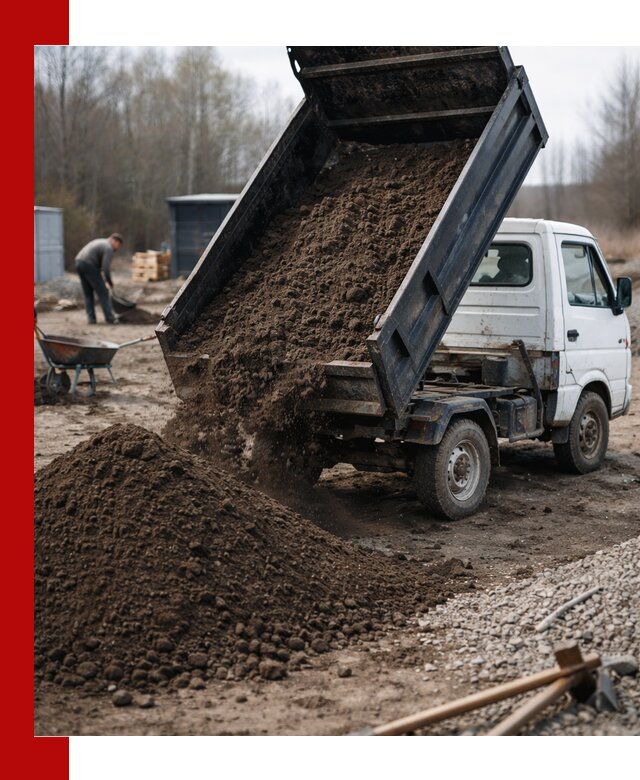 Аренда минисамосвала в Хабаровске для доставки сыпучих материалов