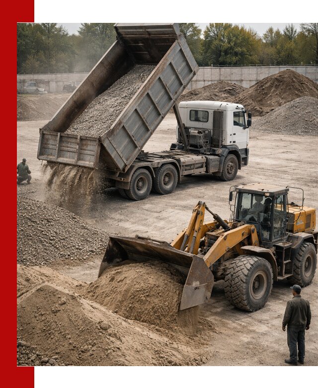 Перевозка сыпучих грузов самосвалами и бортовыми в Хабаровске