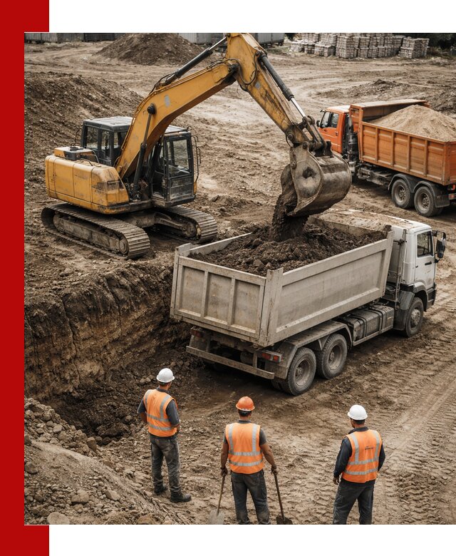 Разработка грунта для строительства и благоустройства в Хабаровске