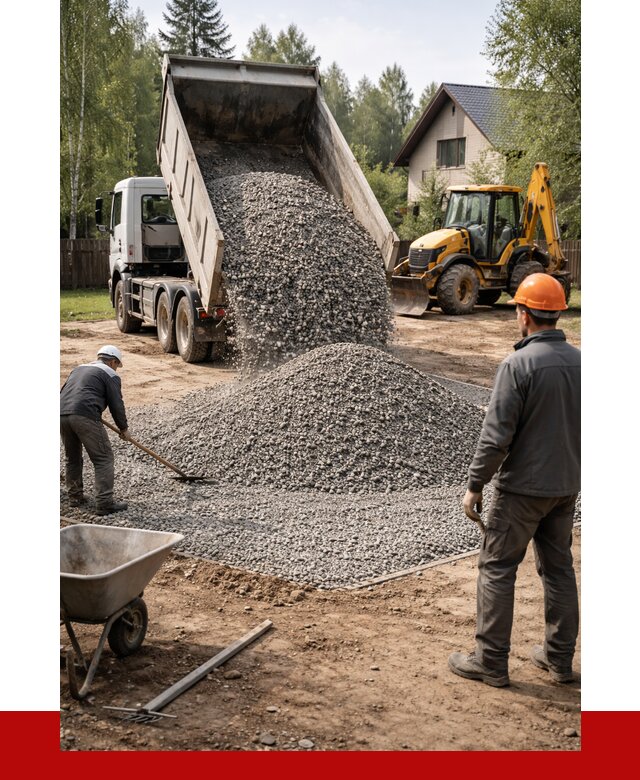 Отсыпка участка щебнем в Хабаровске от 6687 р. ПРОНЕРУДХбр