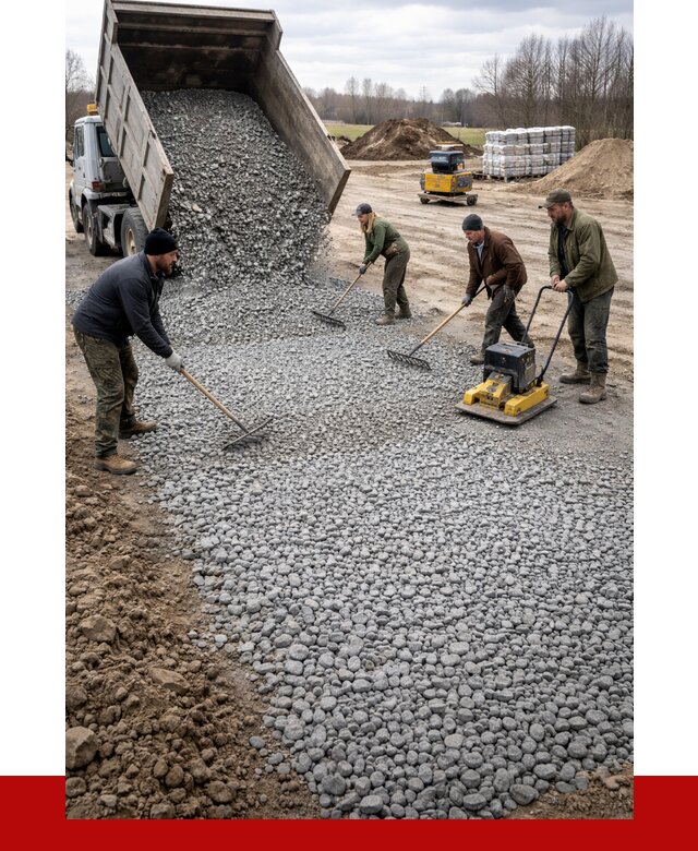 Устройство щебеночной подушки в Хабаровске от 4630 р. ПРОНЕРУДХбр